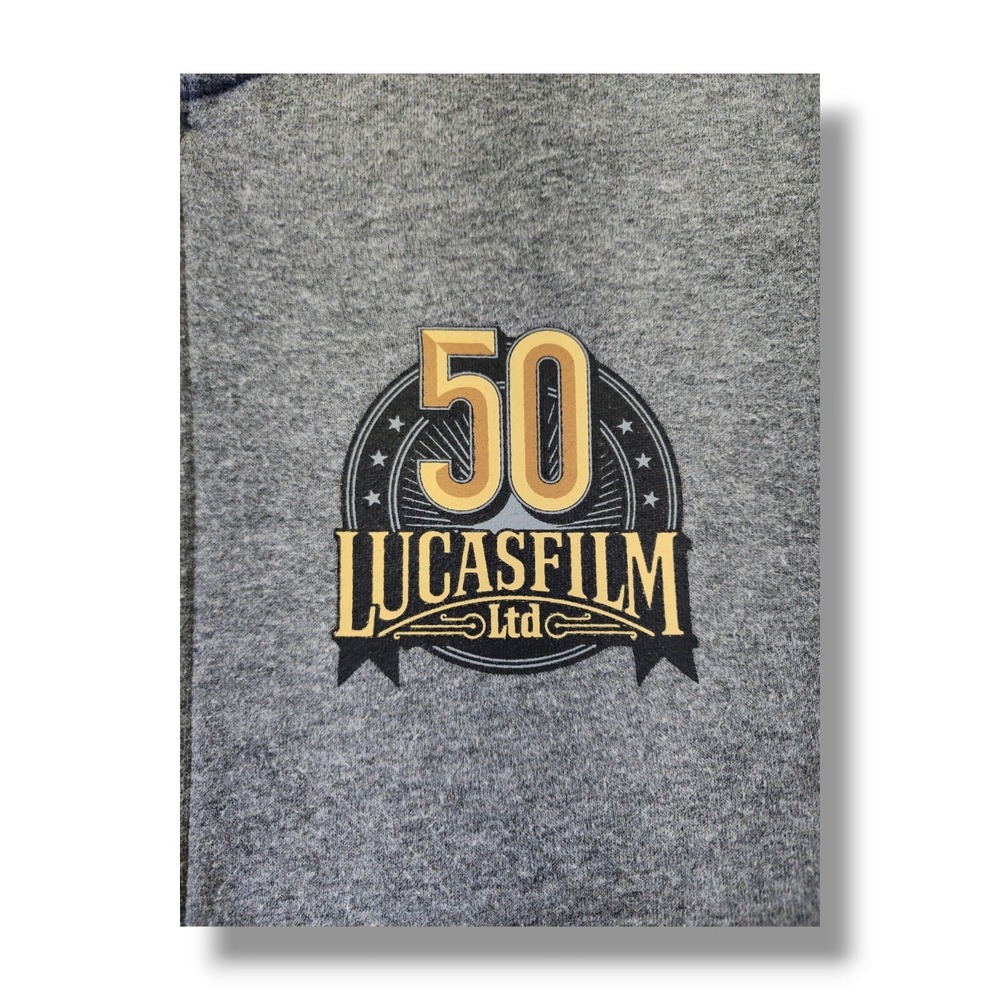 Star Wars Our Universe 50th Lucasfilm Gray Zip Up Hoodie Size Men's Small - Picture 13 of 14